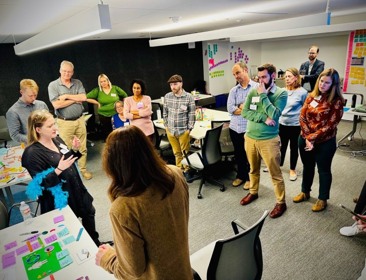 Beacon Cohort members participate in a workshop