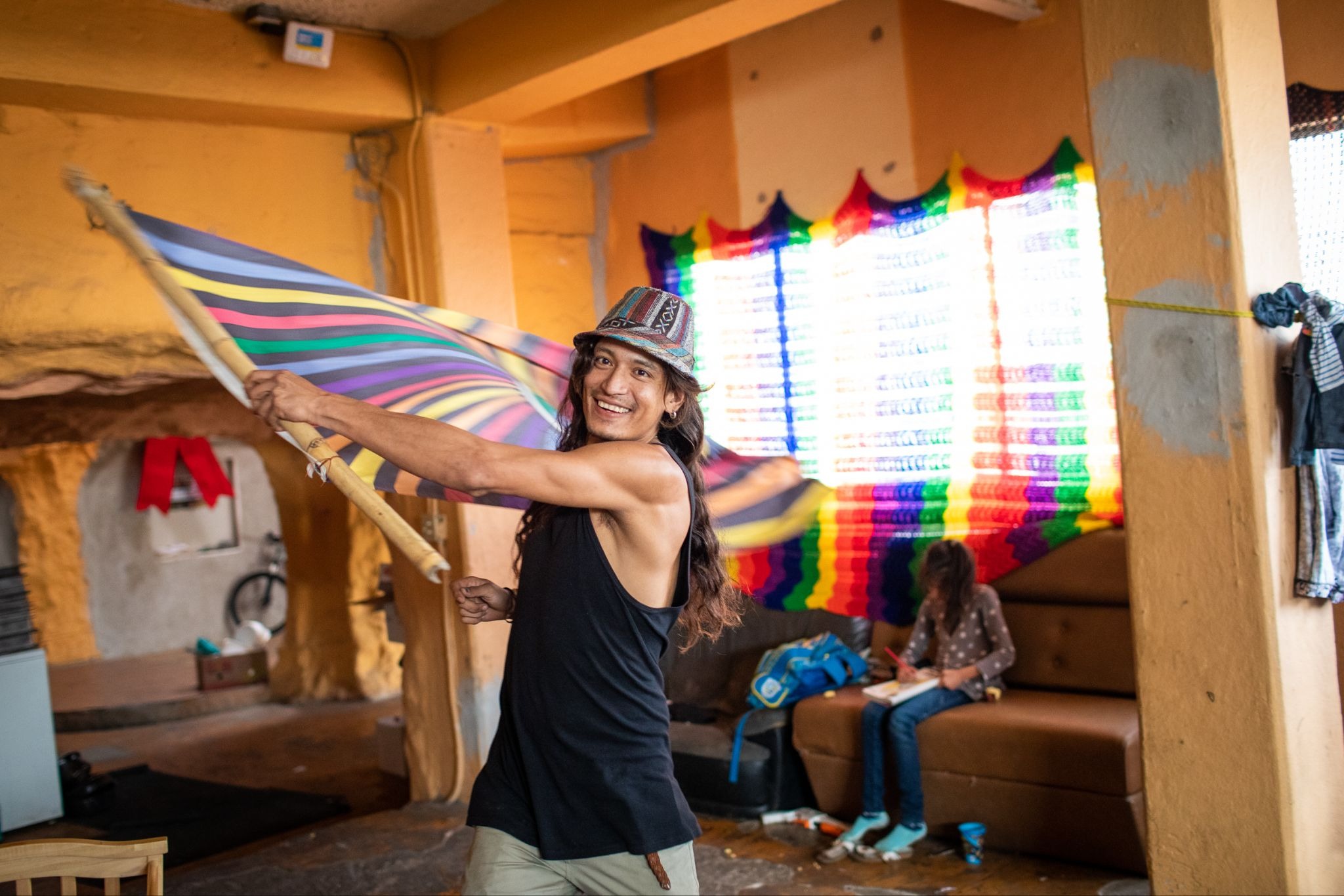 Irving MondragÃ³n, the manager of Casa de Luz, a shelter for single mothers, children, and LGBTQ+ people. (Photo credit: Tara Pixley)