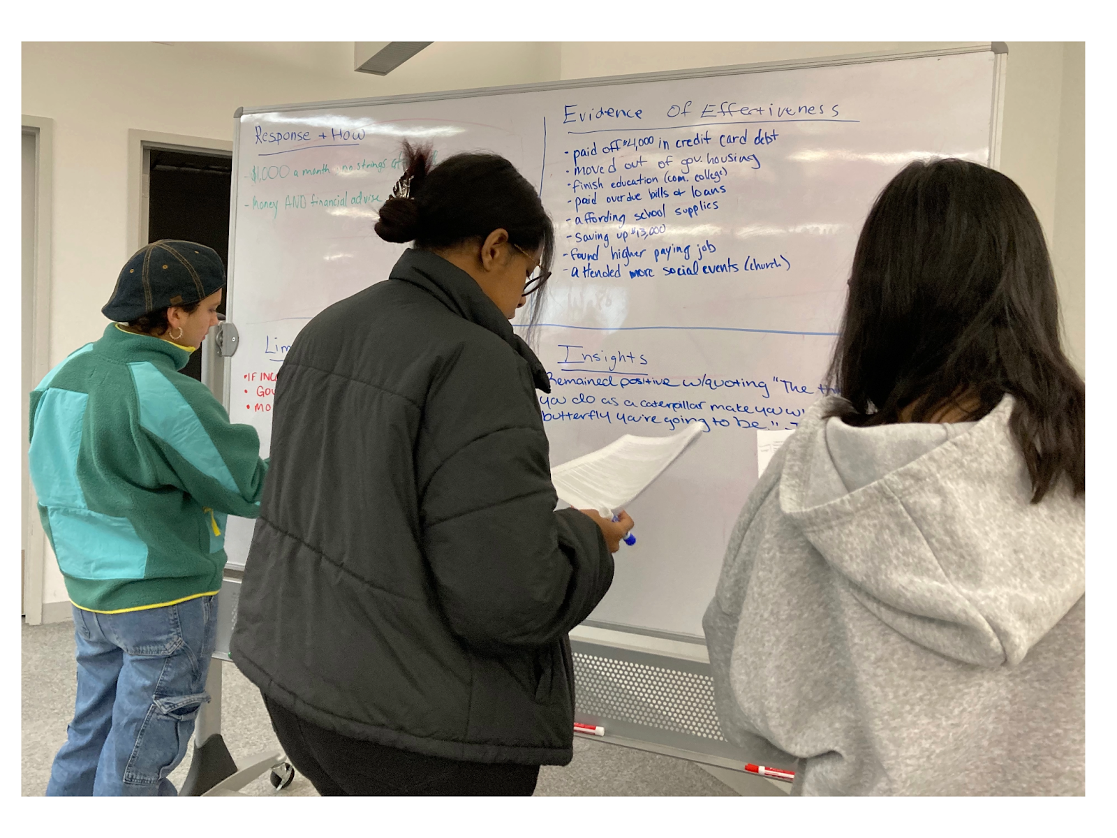 Students benefit from finding the four pillars in stories.  Photo: Sharon Bloyd-Peshkin