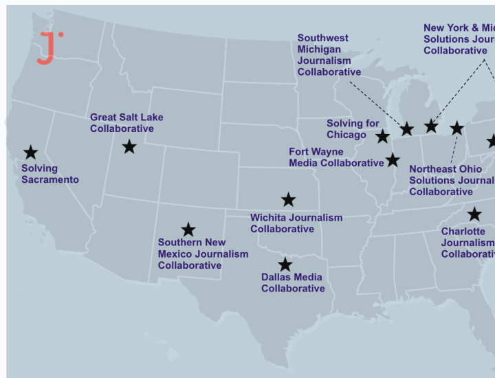 Map of Local Media Project Collaboratives