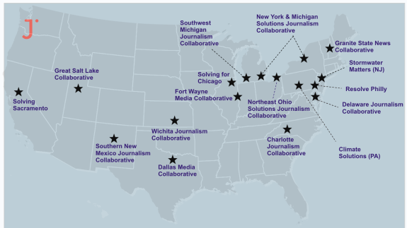 Map of Local Media Project Collaboratives